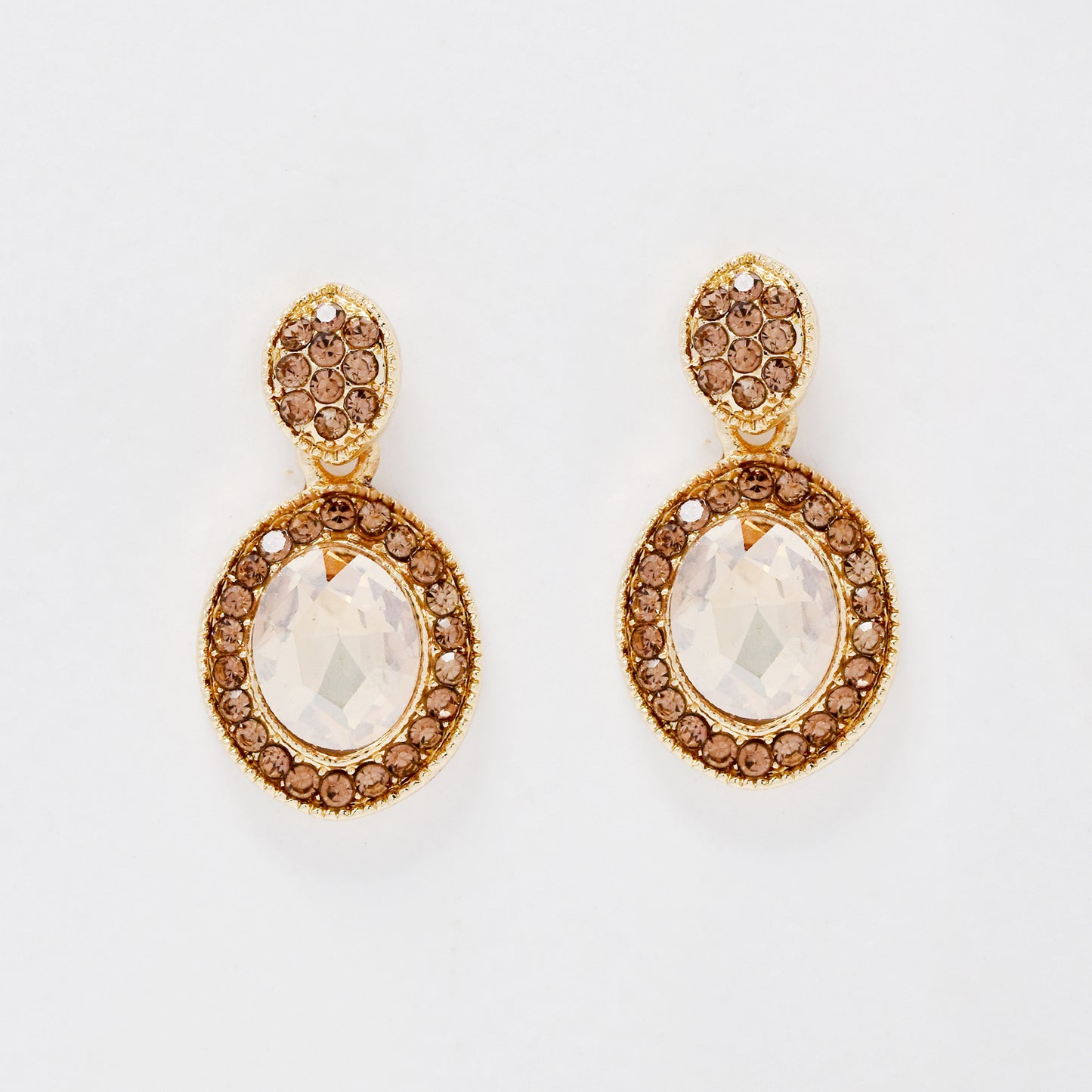 YE7552 - Crystal drop stud earring