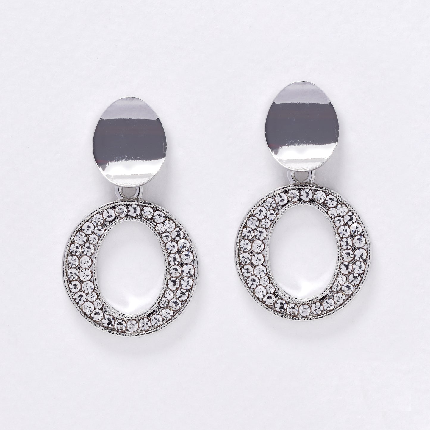 YE7554 - CZ drop stud earring