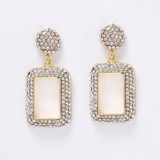 YE7559 - CZ drop stud earring