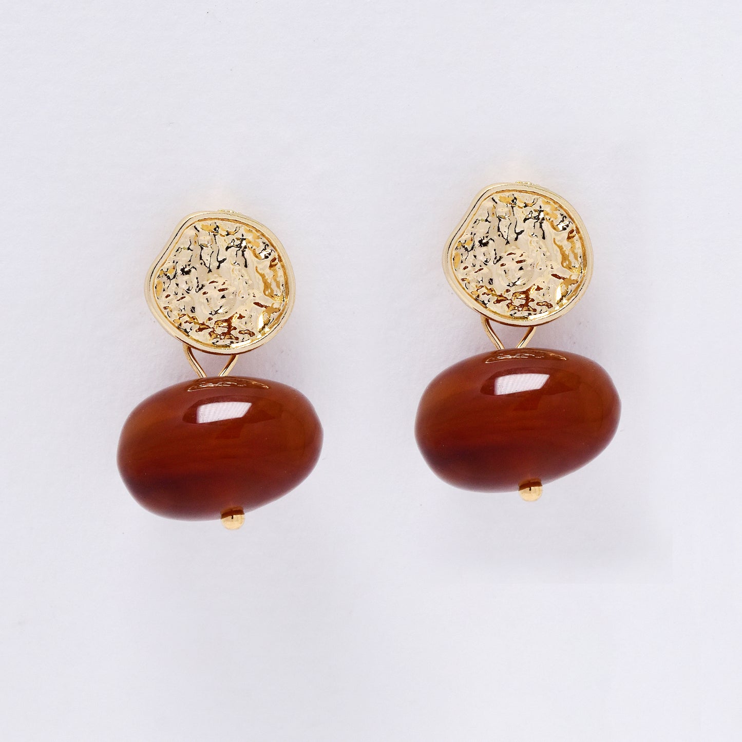 YE7661- Stone drop stud earring