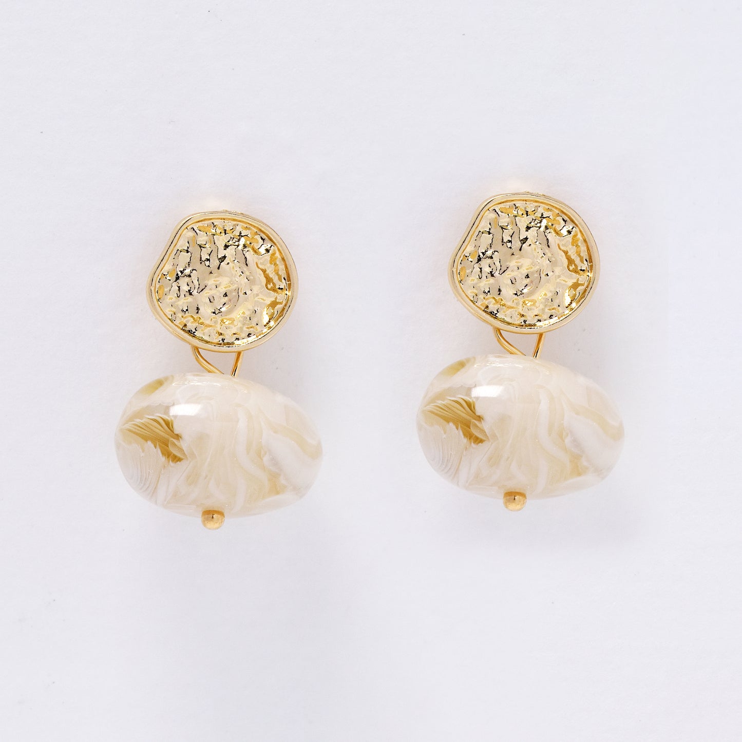 YE7661- Stone drop stud earring