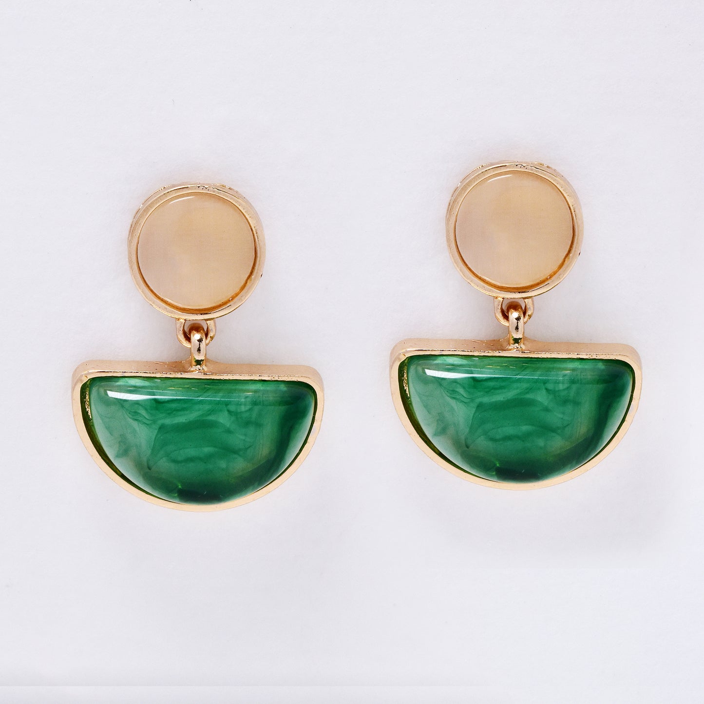 YE7662 - Resin drop stud earring