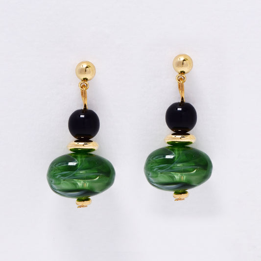 YE7666 - Ball drop stud earring