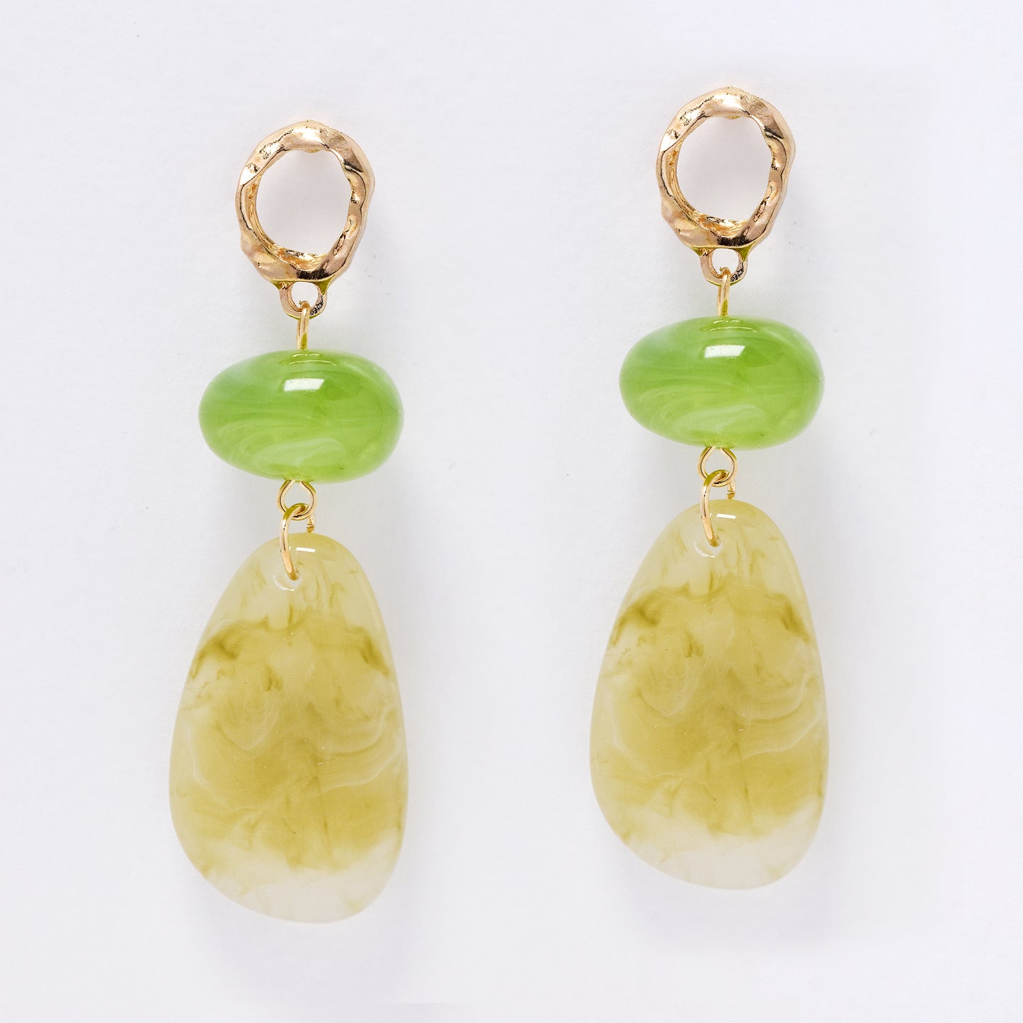 YE7668 - Resin drop stud earring