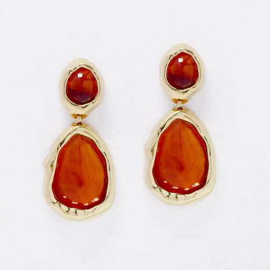 YE7711 - Resin drop stud earring