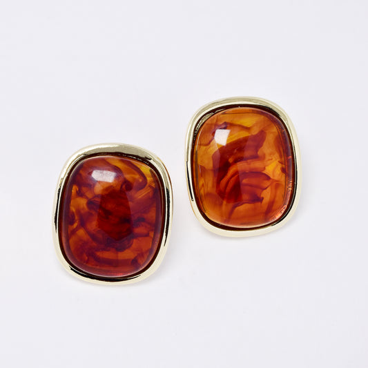 YE7716 - Statement resin stud earring