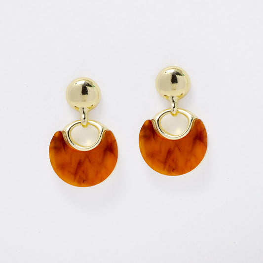 YE7718 - Resin drop stud earring