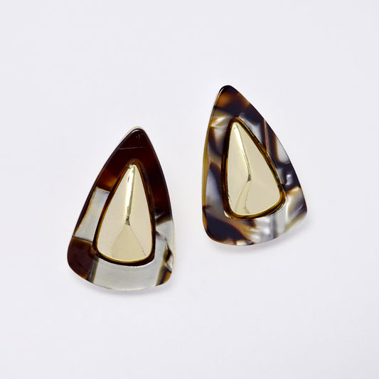 YE7721 - Statement triangle stud earring