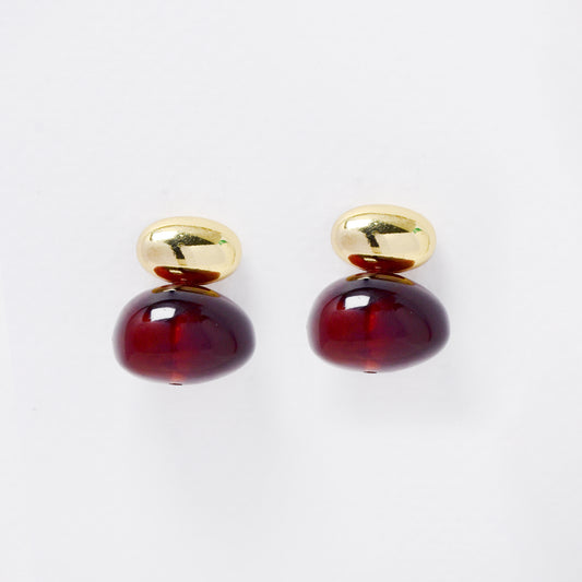 YE7724 - Resin drop stud earrings