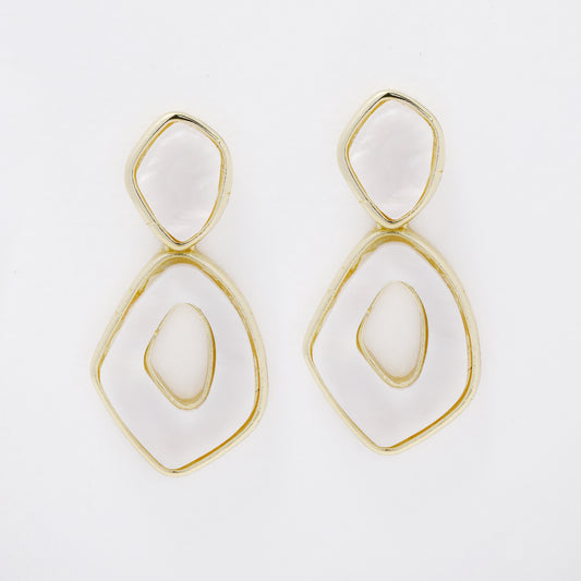 YE7735 - Resin drop stud earring