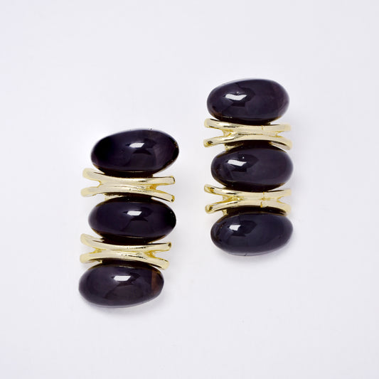YE7739 - Enamel drop stud earring