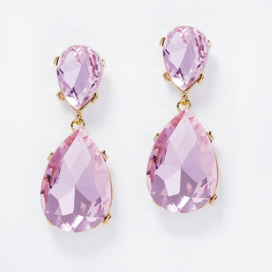 YE7812 - Crystal drop 53mm x 20mm drop earring