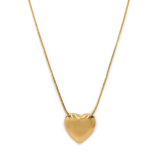 Fashion gold plated heart necklace - YN4232