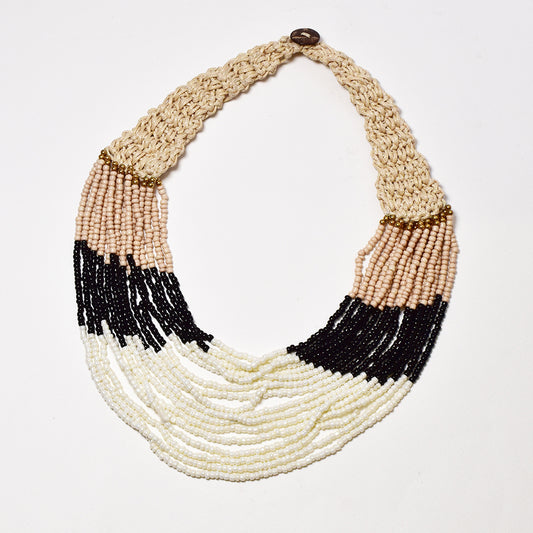 Fashion statement seed bead necklace - YN5102