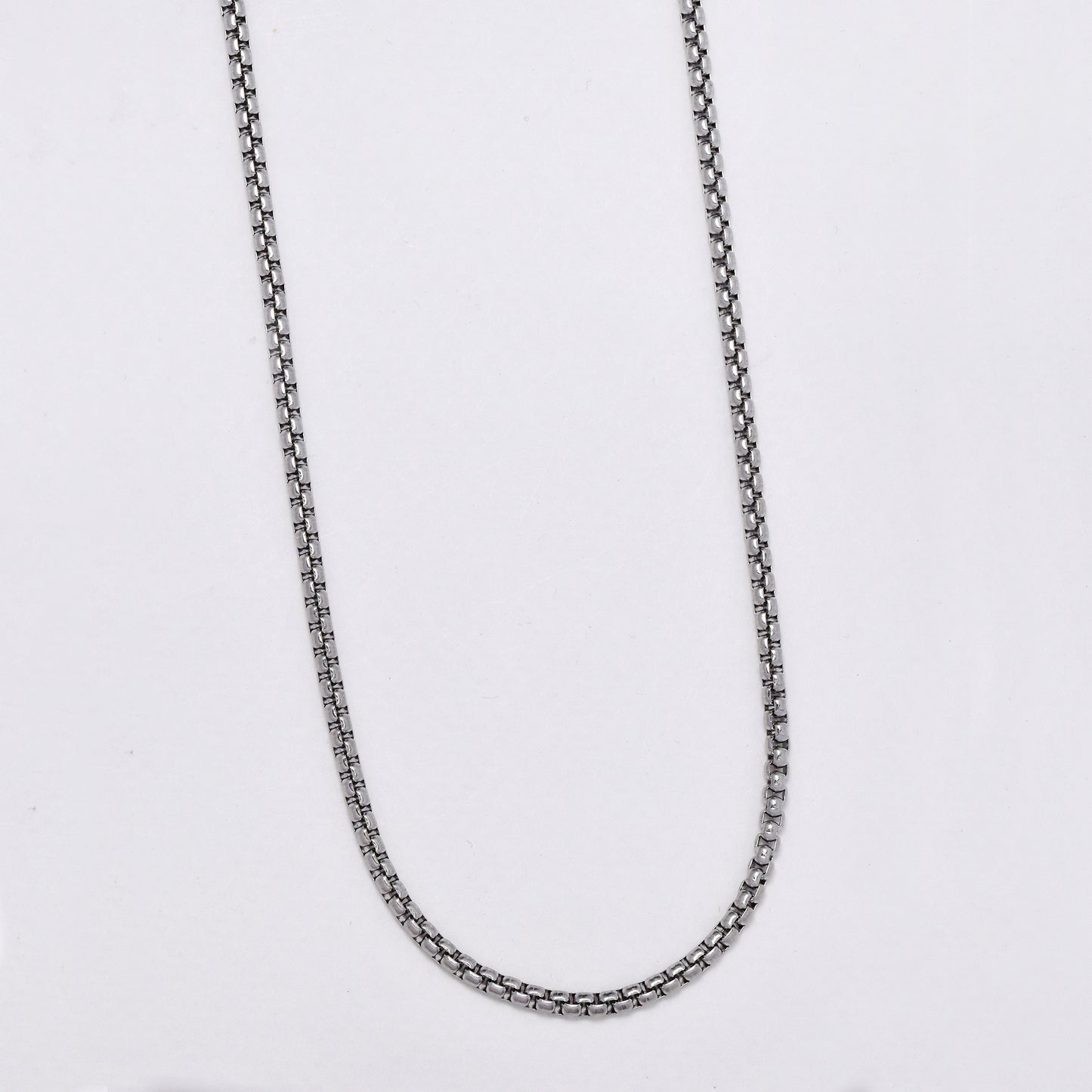 YN5286 - 63cm x 3mm  alloy box chain