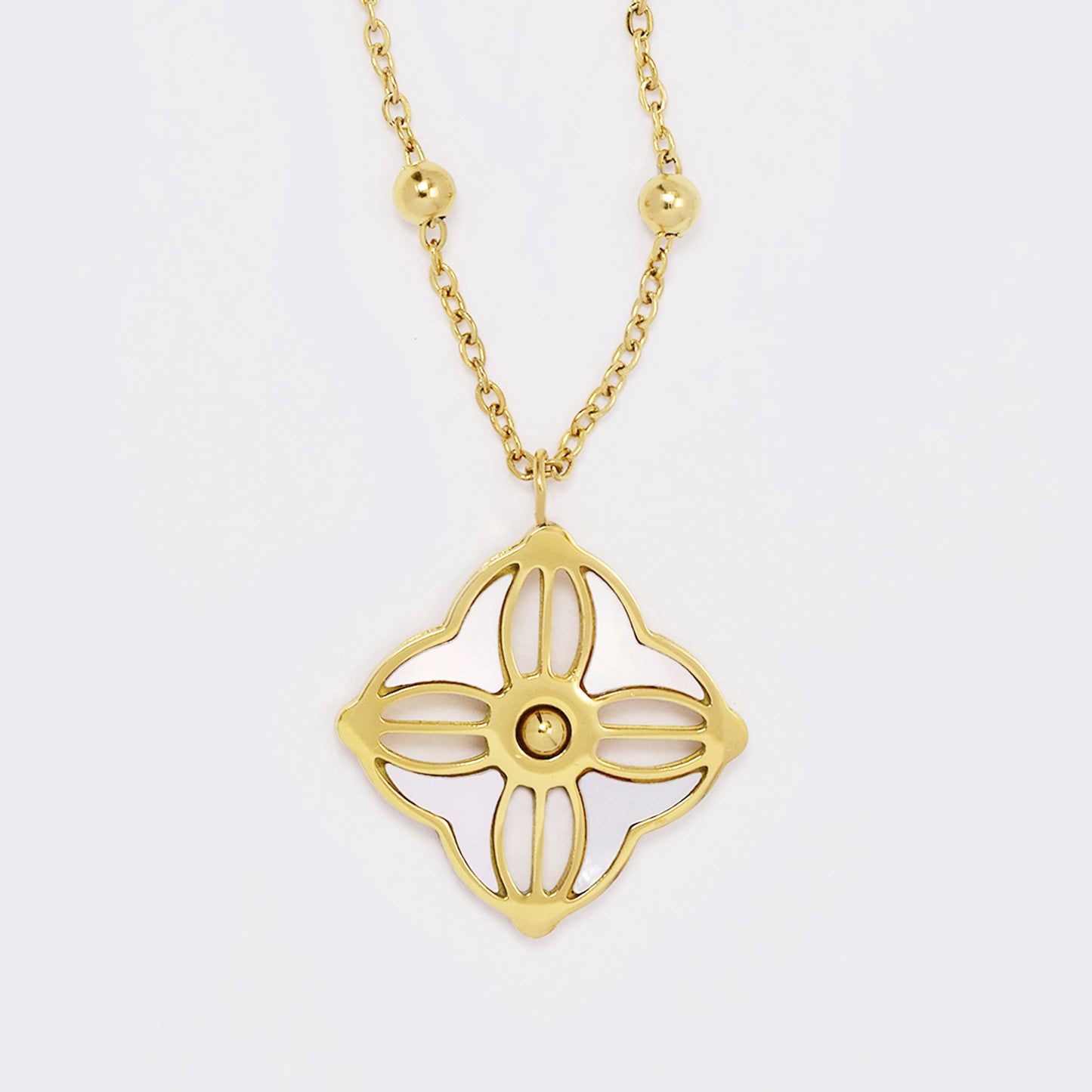 Decorative pendant on steel ball chain - PYN5619