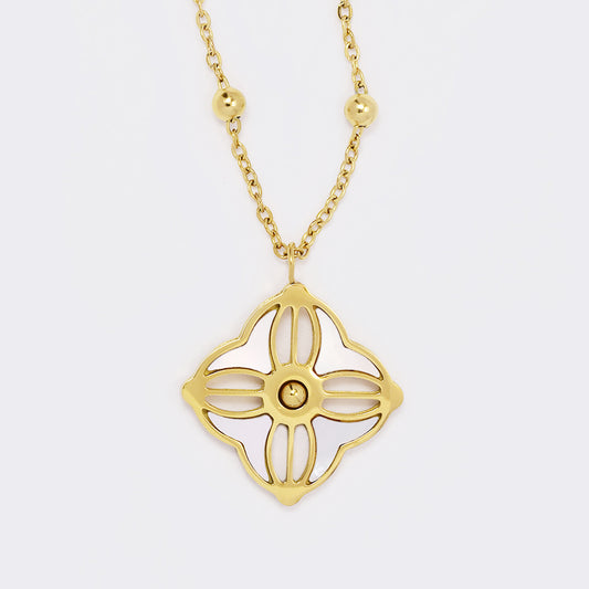 Decorative pendant on steel ball chain - PYN5619