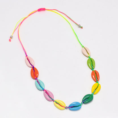 YN6769 - Adjustable cowrie shell necklace