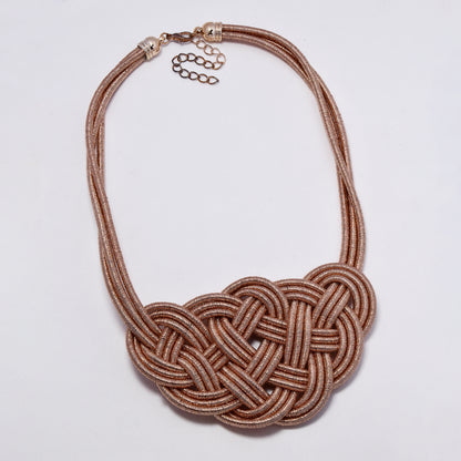 YN7512 -  Weave detail 50cm + 5cm necklace