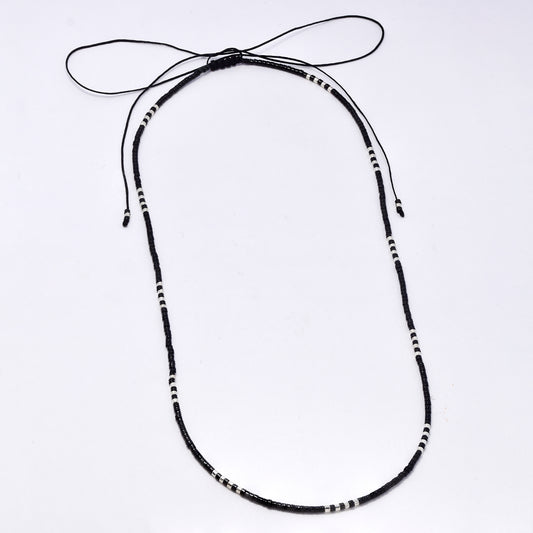 YN7531 - Beaded adjustable cord necklace