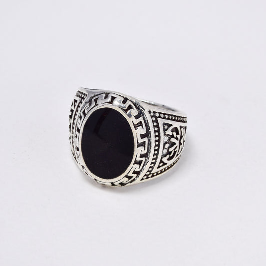 YR6783 - Fashion detailed signet ring