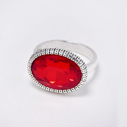 YR6793 - Fashion statement crystal dotted rim ring