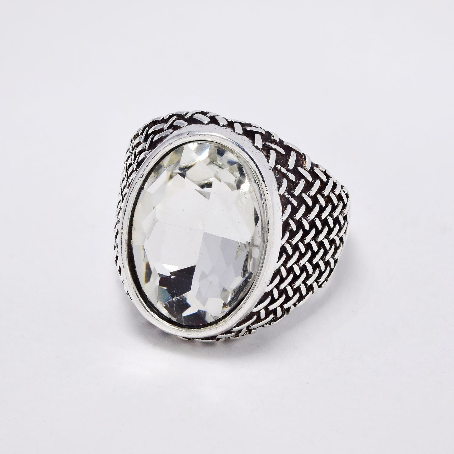 YR6794 - Fashion statement woven detail ring