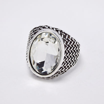 YR6794 - Fashion statement woven detail ring