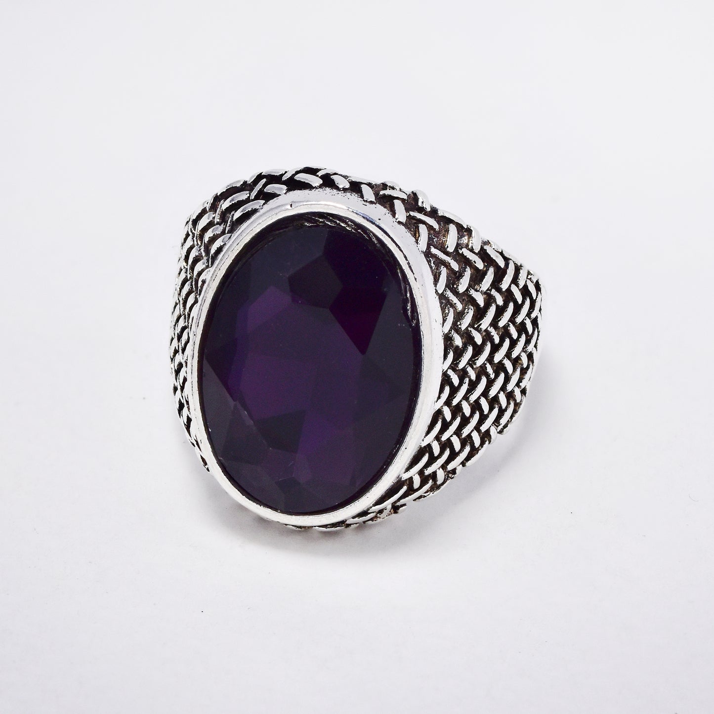 YR6794 - Fashion statement woven detail ring