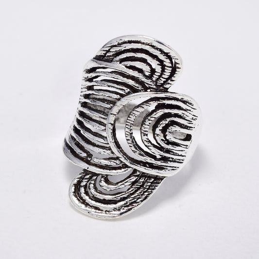 YR6796 - Fashion swirl statement ring