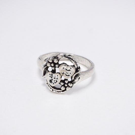 YR6799 - Fashion heart and flower ring