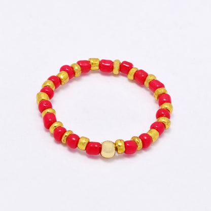 YR7545 - Beaded stretch ring