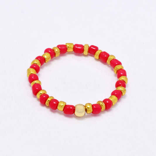 YR7545 - Beaded stretch ring