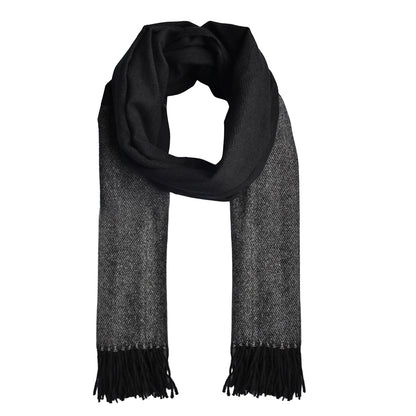 Colour blocked tassel scarf - YS3119