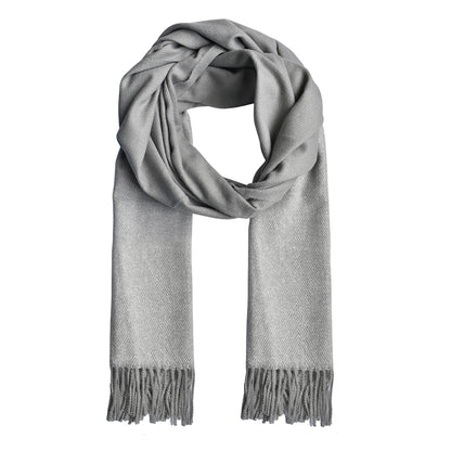 Colour blocked tassel scarf - YS3119