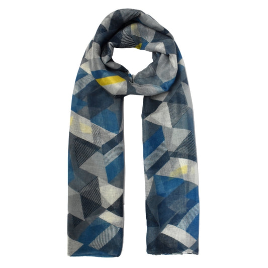 Overlapping geometric print scarf - YS3124