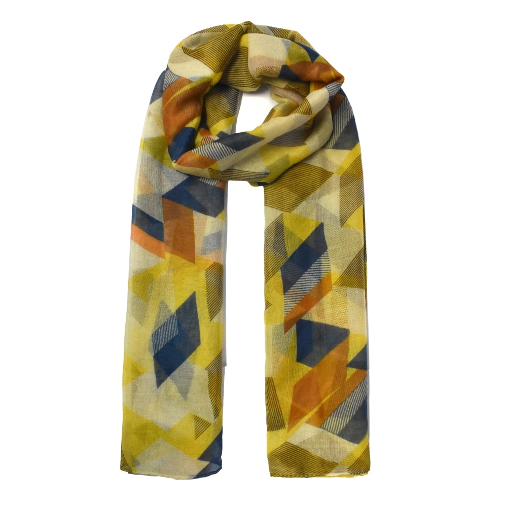 Overlapping geometric print scarf - YS3124