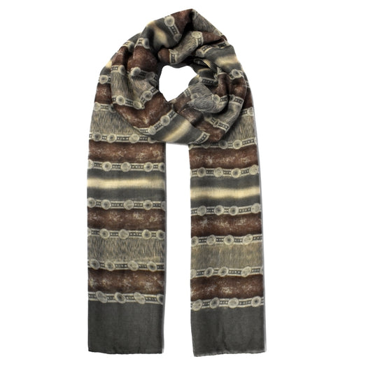 Stripy pattern scarf - YS3125