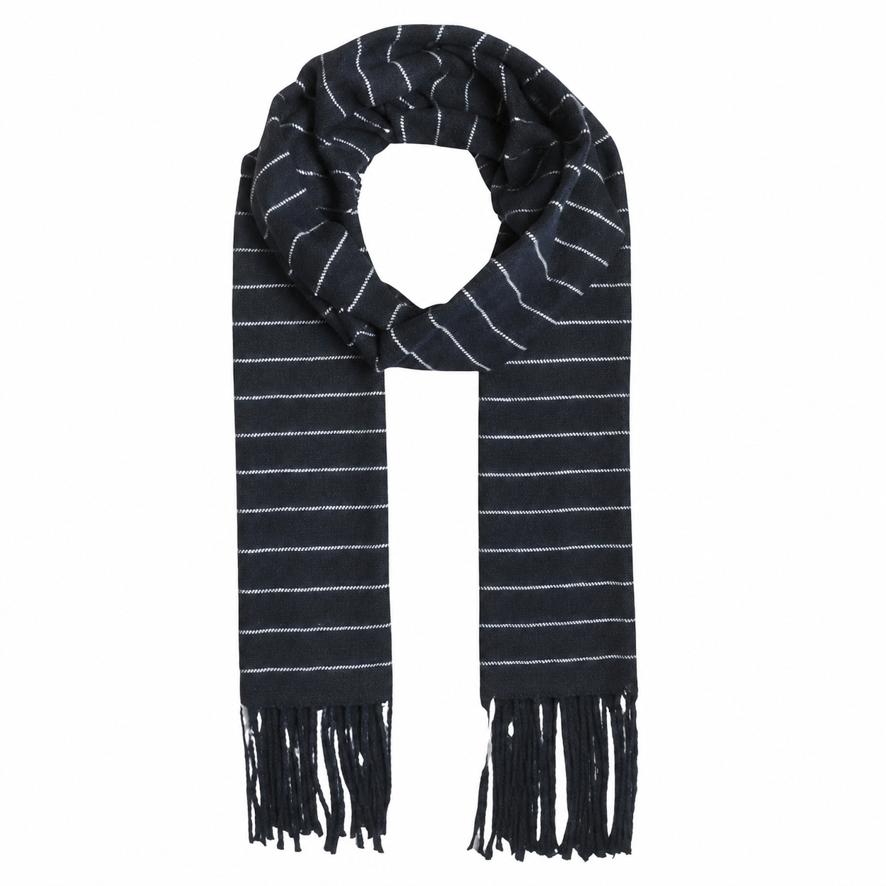 Linear fashion scarf - Blue 175cm x 30cm - YS3233-BL