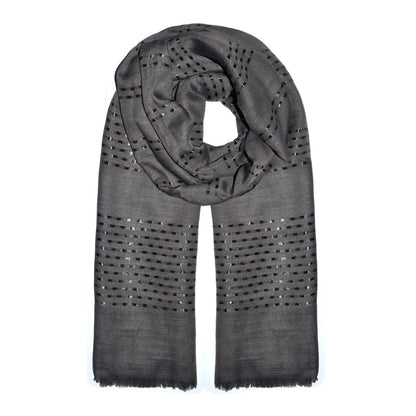 Shimmer weave detail scarf - YS4515