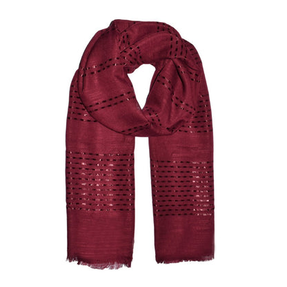 Shimmer weave detail scarf - YS4515