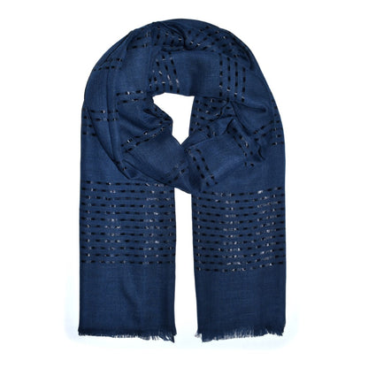 Shimmer weave detail scarf - YS4515