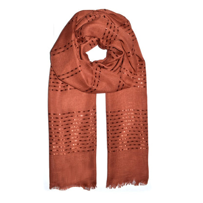 Shimmer weave detail scarf - YS4515